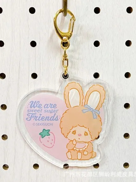 Cartoon Mengqiqi Acrylic Pendant Keychain Pendant Bag Decorative Buckle Gift
