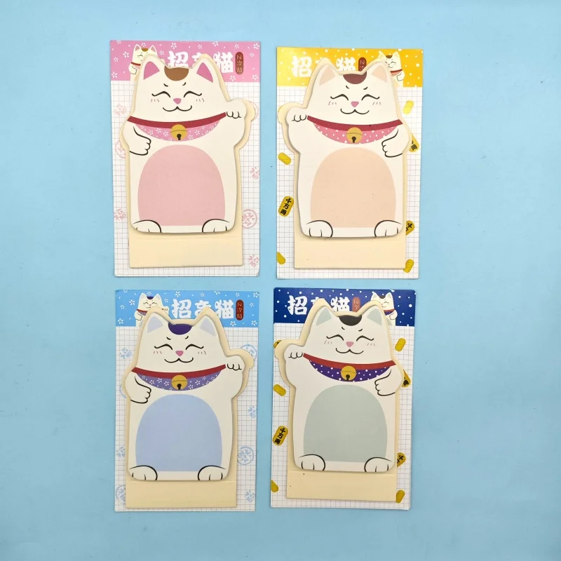 30pcs/lot Creative Lucky Cat Memo Pad Sticky Note Creative N Times Stationery Label Notepad Bookmark Post School Supplies