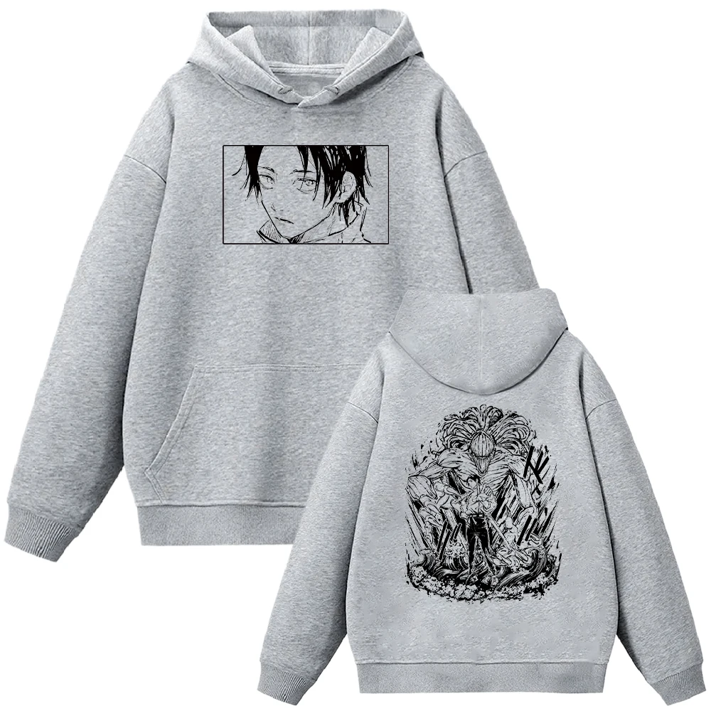 Japanese Anime Jujutsu Kaisen Okkotsu Yuta Hoodies Men Women Manga Sweatshirts Oversized Fall Winter Casual Fleece Streetwear