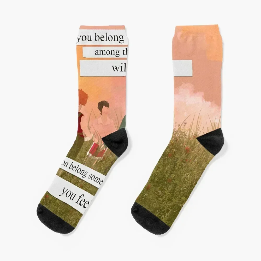

Wildflowers-The Loser's Club Socks Soccer floral cartoon gift Designer Man Socks Women's