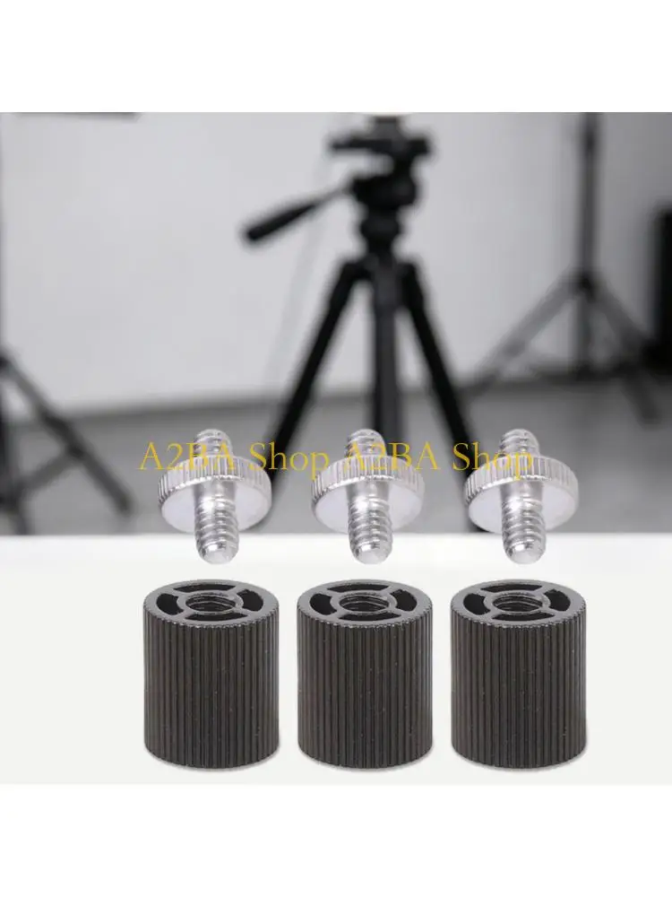 A2BA Monopod Tripod Adapter Set 1/4-20 Thread Screw Mount, 3Pack Camera Thread Part