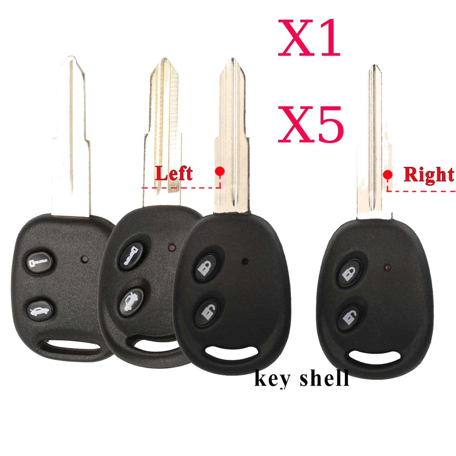 

jingyuqin 2 Buttons Remote Car Key Shell Cover Case For Chevrolet Epica LOVA Sail Lechi Spark Uncut Blade