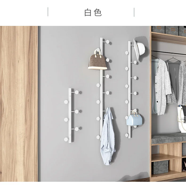 modern hook porch creative clothes hanger wall decoration hanging hat bag storage rack