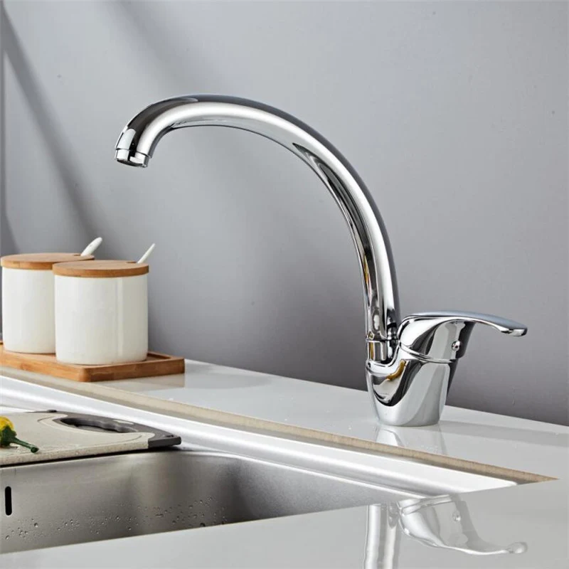 

Brass Kitchen Sink Faucet Mixer Cold And Hot Single Handle Swivel Spout Kitchen Water Sink Mixer Tap Faucets Basin Faucets