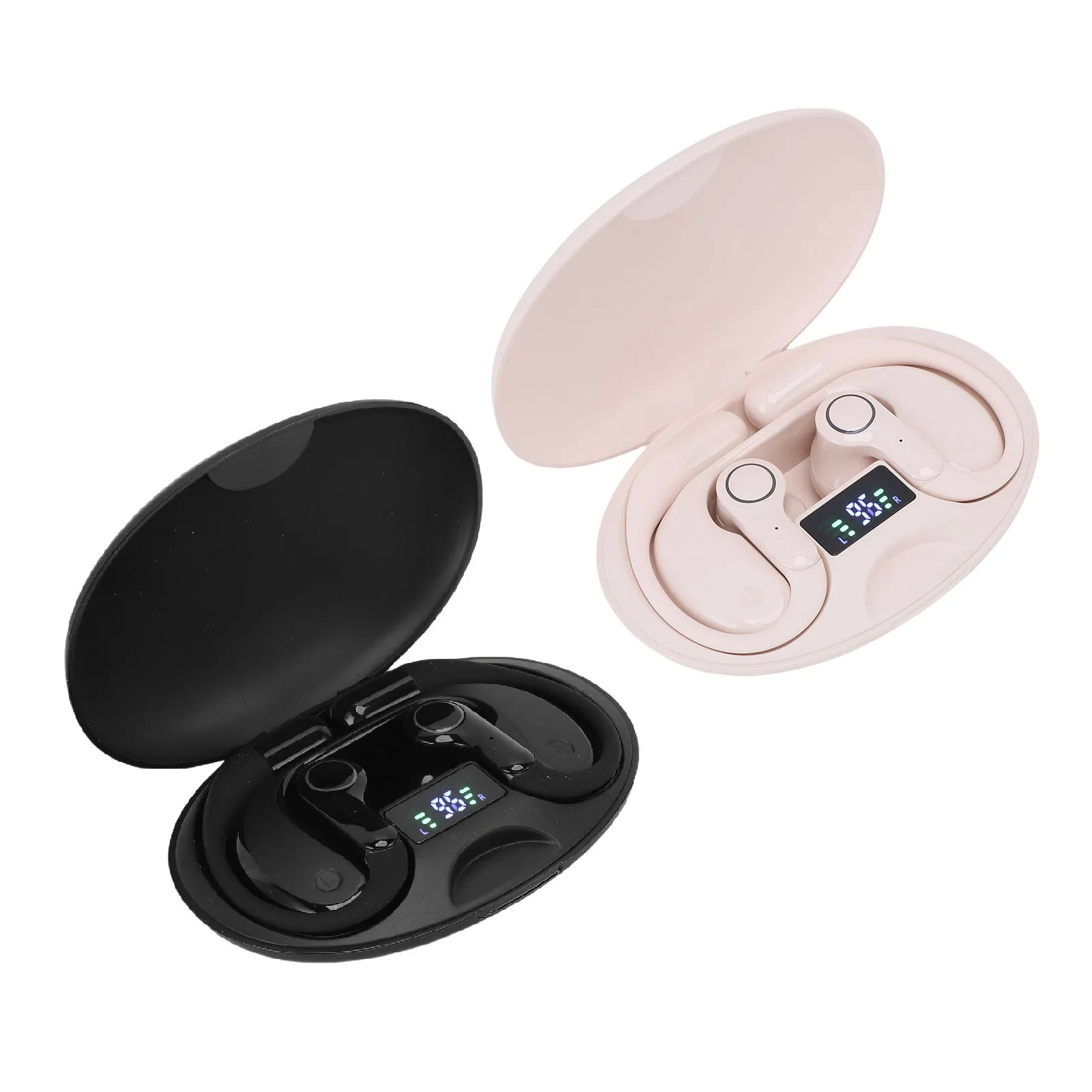 Auricolari traduttore con gancio per l'orecchio Batteria a lunga durata Qualità audio HiFi Auricolari accurati per traduzione linguistica AI Compatti per le aziende