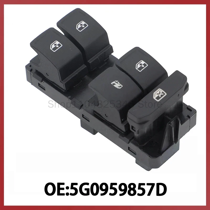 

5G0959857D for Volkswagen Audi Glass Regulator Control Switch Power Window Adjustment Switch