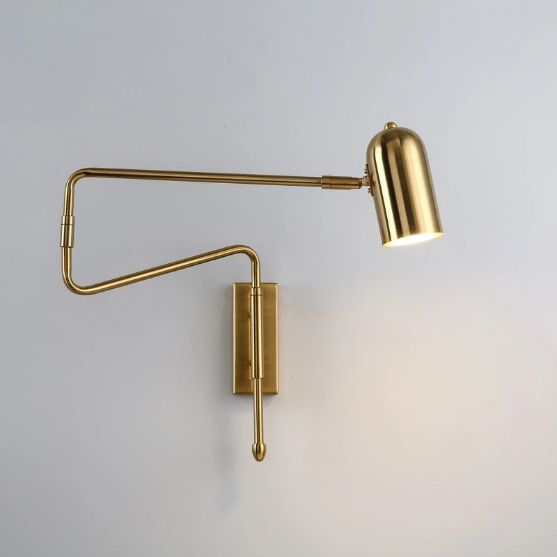 Nordic Foldable Telescopic LED Wall Sconce Retractable Adjustable Bedside Reading Light Modern Home Lamp for Bedroom Headboard