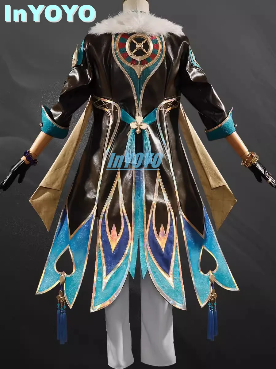 InYOYO Aventurine Cosplay Honkai: disfraz de Star Rail, uniforme atractivo de moda, traje de juego, traje de fiesta de Halloween, S-XXL para hombres, nuevo