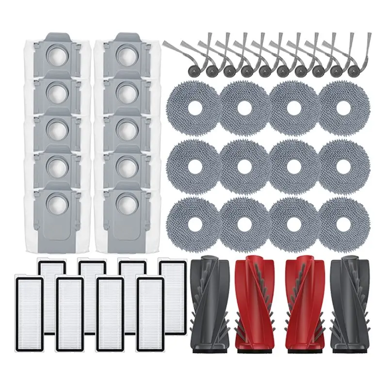 

AC39-For Roborock Qrevo 5AE / Curv S5X / Curv 5A1 / Qrevo Curv Vacuum Cleaner Mop Main Side Brush Dust Bag HEPA Filter