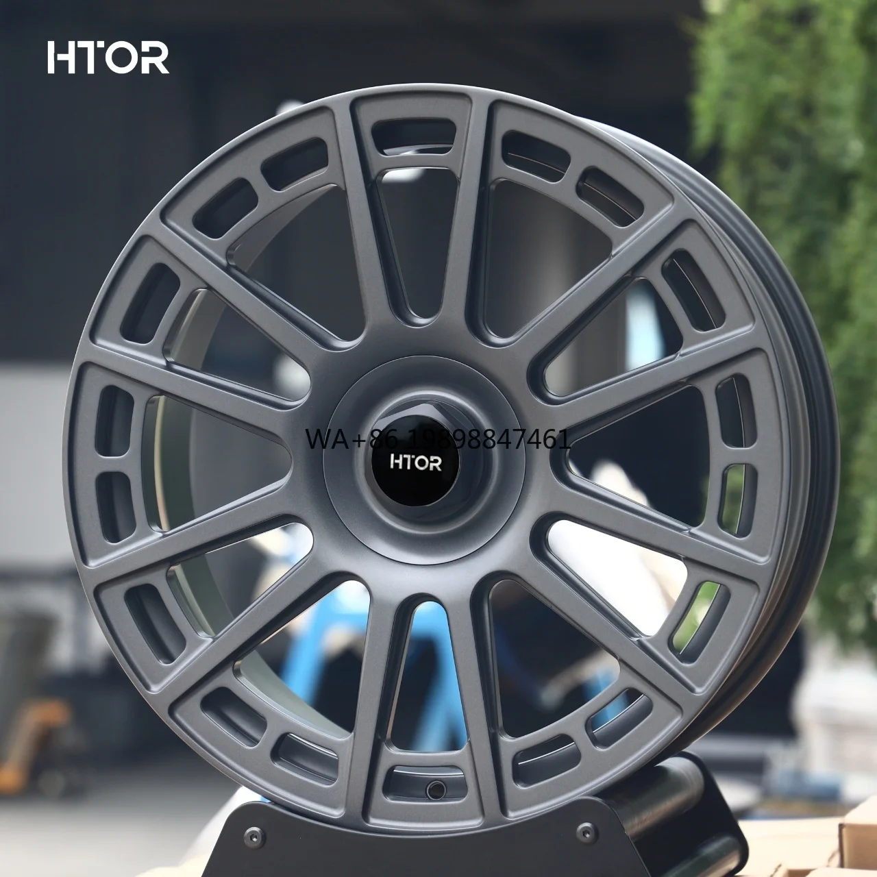 

Кованые диски HTOR, матовые серые, с многоспицевым дизайном и вырезами, 18/19/20/21 дюймов, 5x112, 5x114.3, подходят для