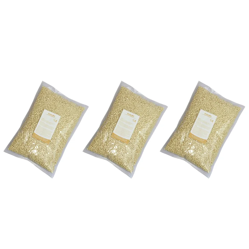 【متين وطويل الأمد】3X 500G حبوب شمع لإزالة الشعر لكامل الجسم خرز شمع مزيل الشعر الصلب لسخان الشمع Ma