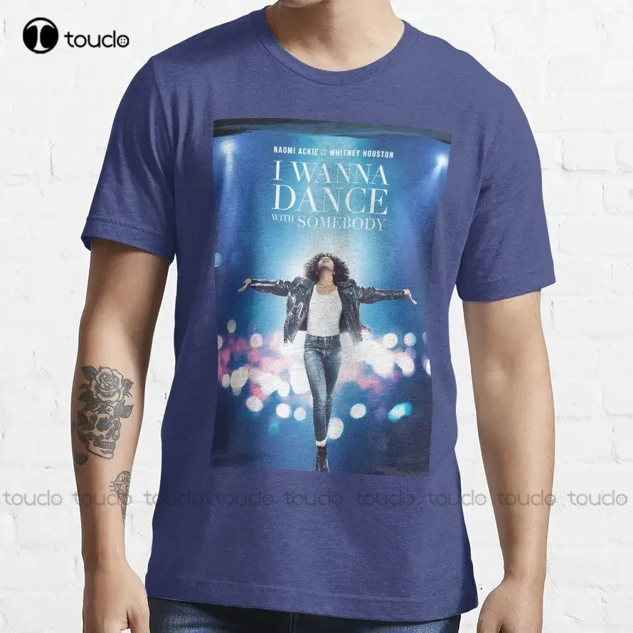 I Wanna Dance With Somebody Movie Whitney Houston T-Shirt Custom Aldult Teen Unisex Digital Printing Tee Shirts Custom Gift