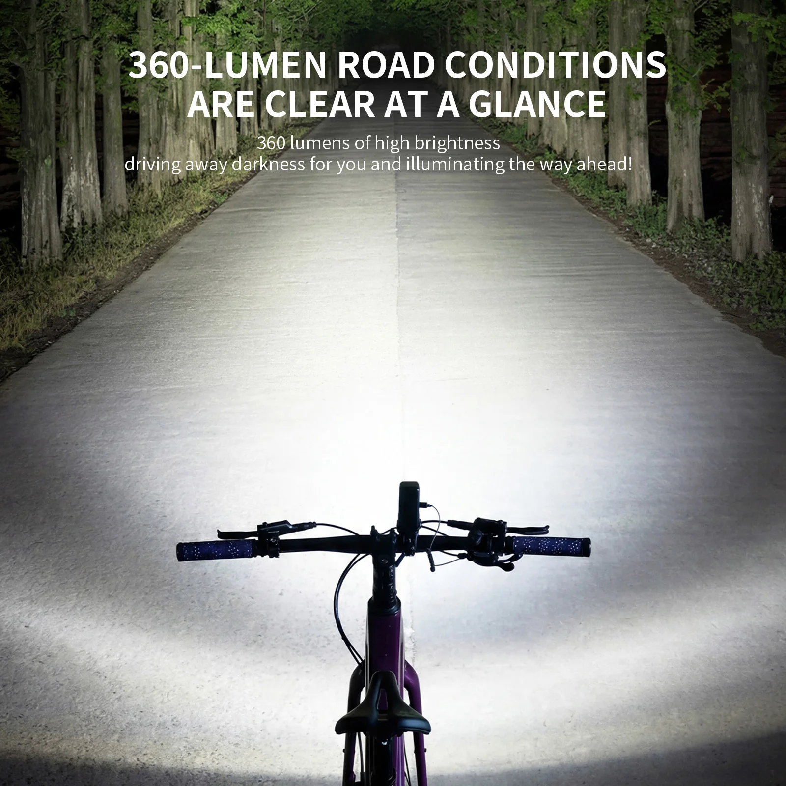 TOSUOD Bicycle Light Integrated Design Of Headlights And Horn 360LM Nighttime Cycling Lights Bicycle Accessories