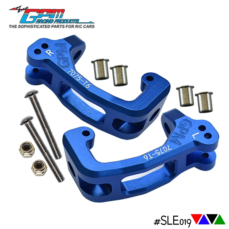 GPM Aluminum 7075 Front C Hubs  TRAXXAS 1/8 Sledge Monster Truck 95076-4
