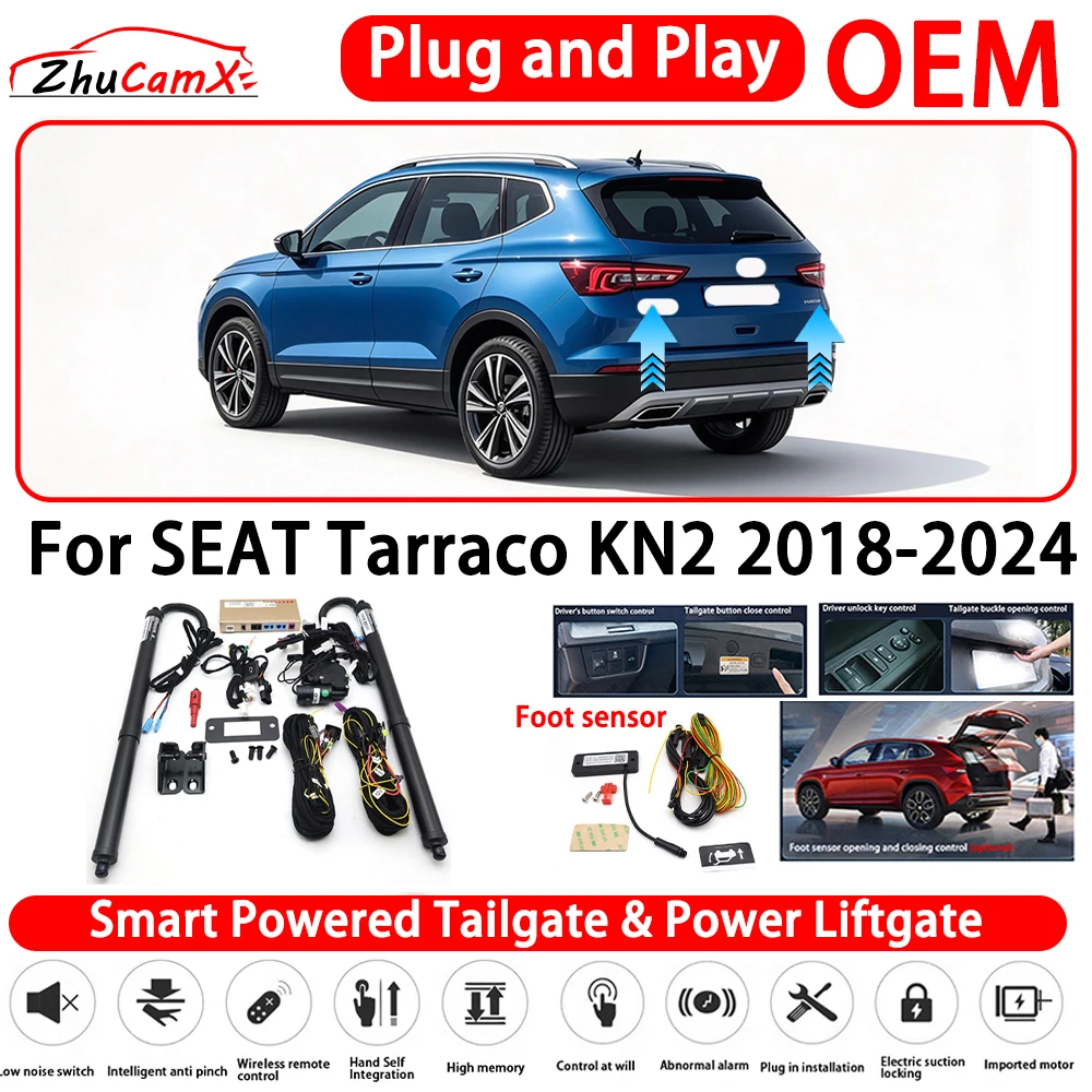 for SEAT Tarraco KN2 2018-2024 Smart Powered Tailgate Power Liftgate Automatic Rear Trunk Tailgate Actuator System Plug and Pl