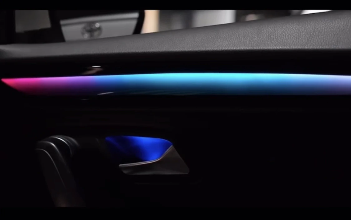 Overseas Version Car Interior Symphony Atmosphere Light Panel Modified Decor Accessories Fit Mid Size Sedan 2012-2018