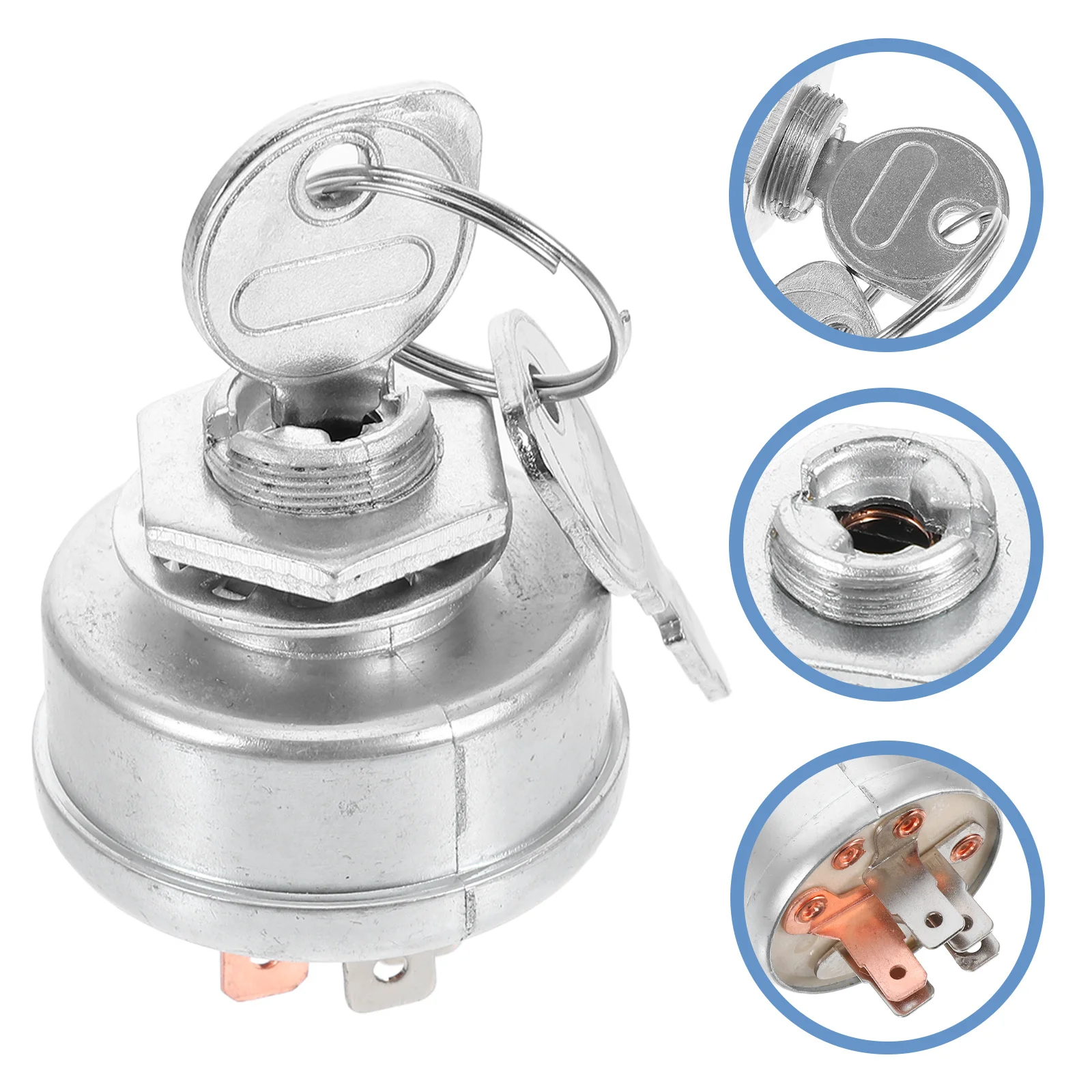 

Ignition Switch 925-0267 for Lawn Mower Compatible 725-0267 178280 365402 Replacement Parts Engine Motor Key Included Durable