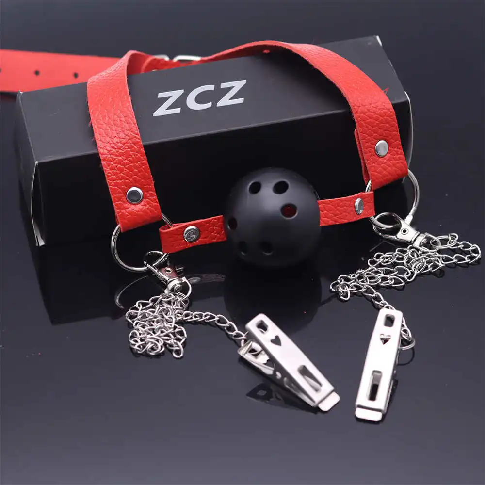 الفم الكمامة الرقيق BDSM أدوات الجنس لعب للأزواج منتجات جنسية الجلود تسخير عبودية Restranit حزام الكمامة الكرة ألعاب الكبار