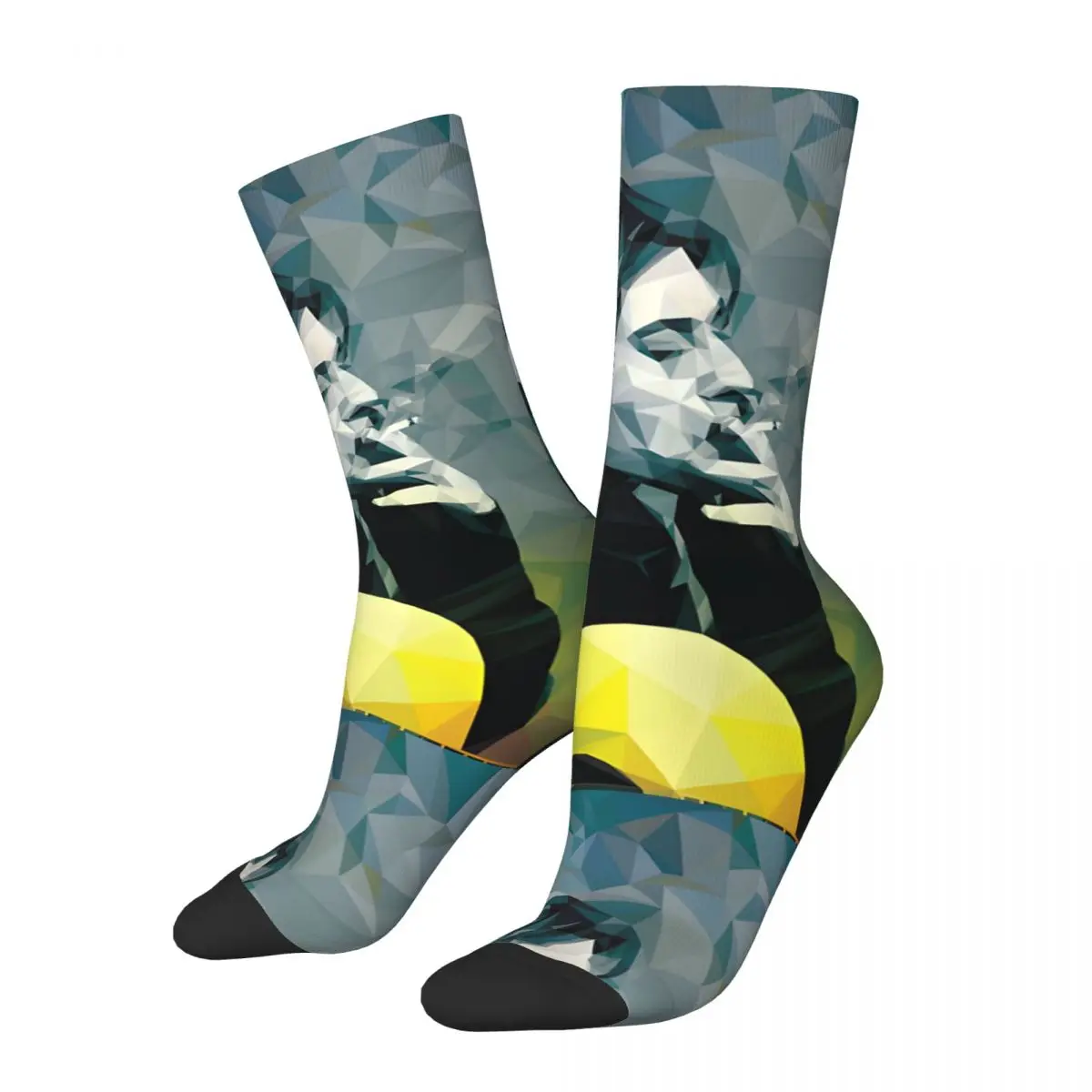 Hip Hop Retro SMOKE Crazy Men's compression Socks Unisex K-Kurt Singer Cobain Harajuku Pattern Printed Funny Novelty Happy Crew