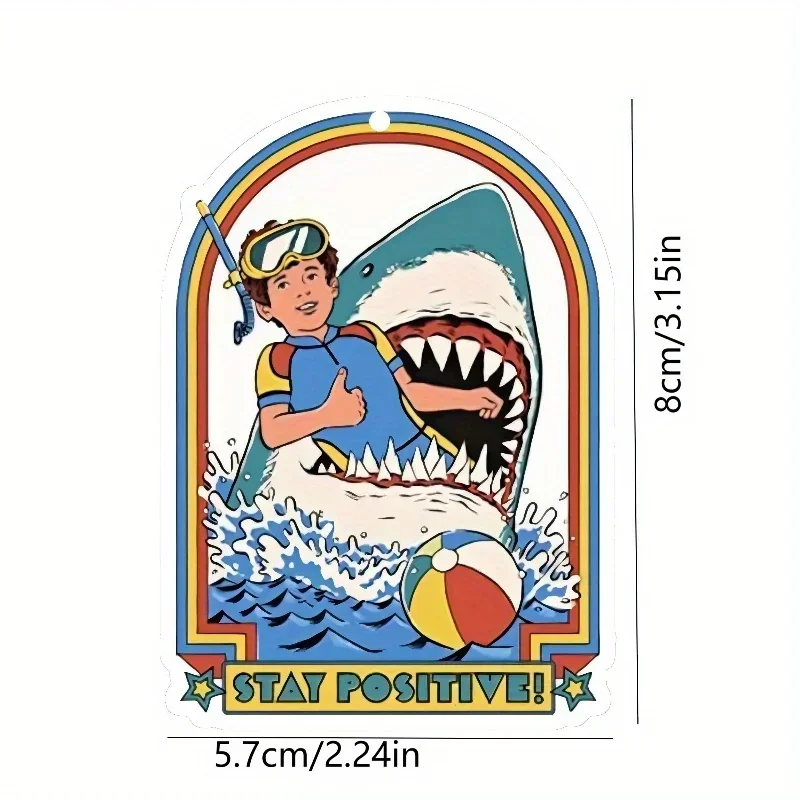 Car Shark.Car Air Freshener - Car Mirror Hanging Perfume Car Diffuser Sheet - Car Interior