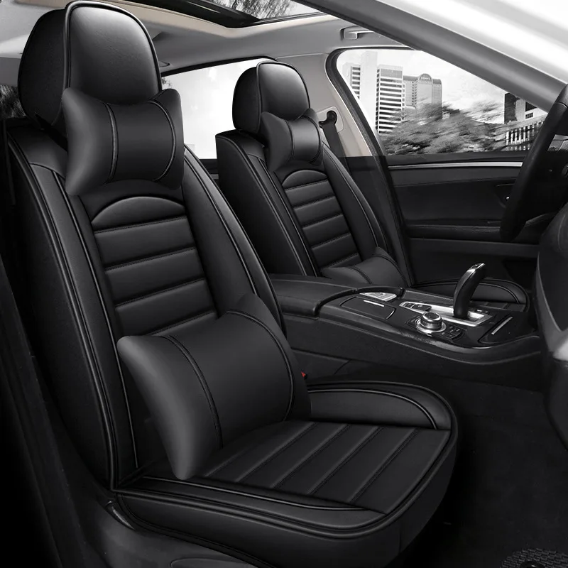 

Summer Fully Surrounded Leather Car Seat Cushion Five-seat Pickup Seat Cushion Four Seasons GM Seat Cover