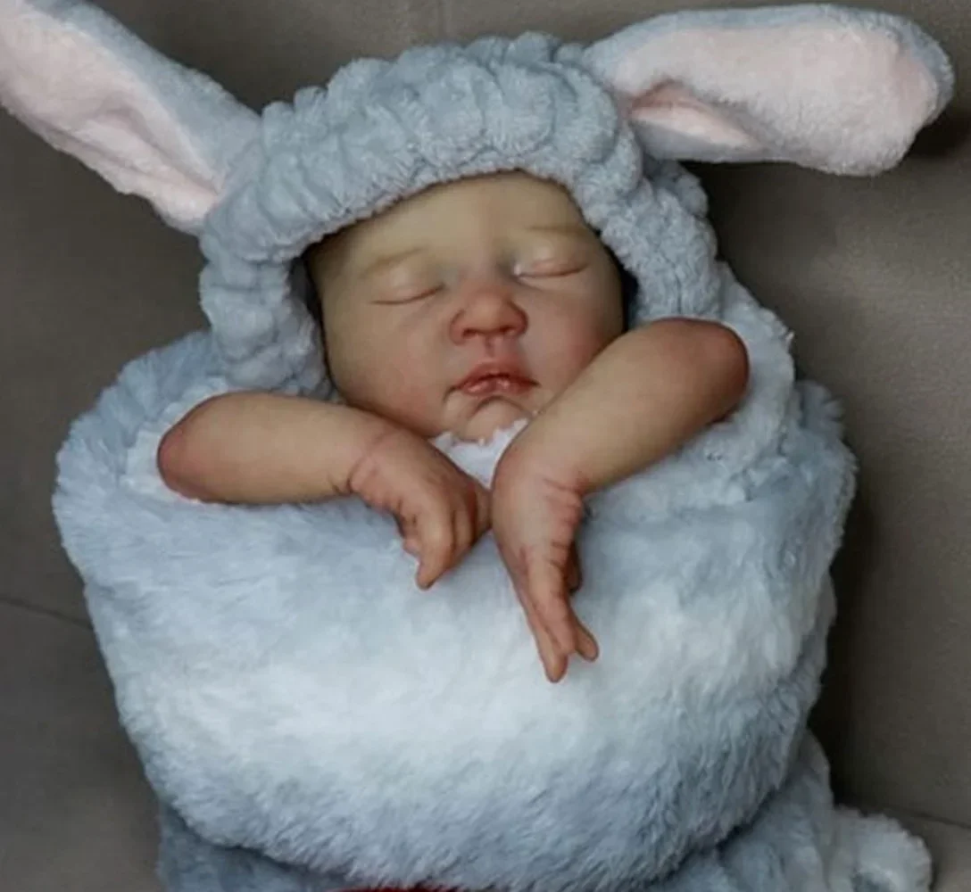 

16-дюймовый незавершенный комплект куклы реборн Mariza для новорожденных Premie Baby Size, детали для спящей куклы с телом