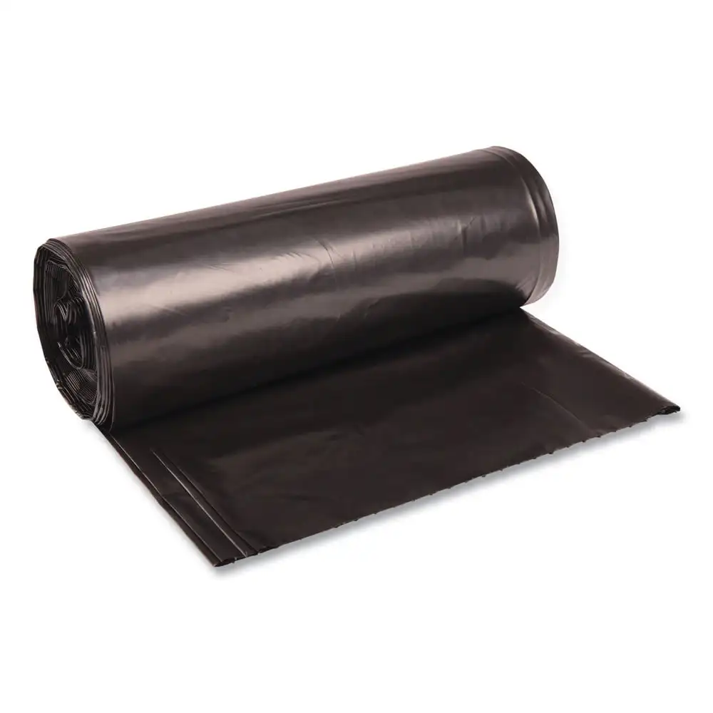 

Low Density Repro Can Liners, 60 Gal, 2 Mil, 38 X 58, Black, 100/Carton