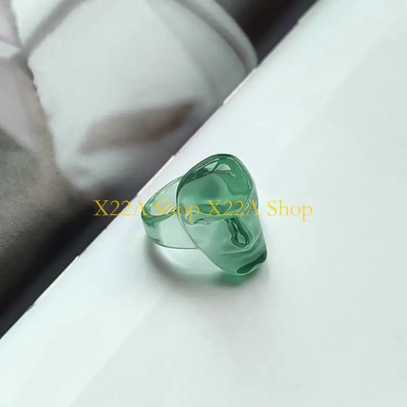 

Уникальное акриловое кольцо с неровными зубами и лицом, оранжевое кольцо, модное кольцо в стиле хип-хоп, рэперское кольцо, на в