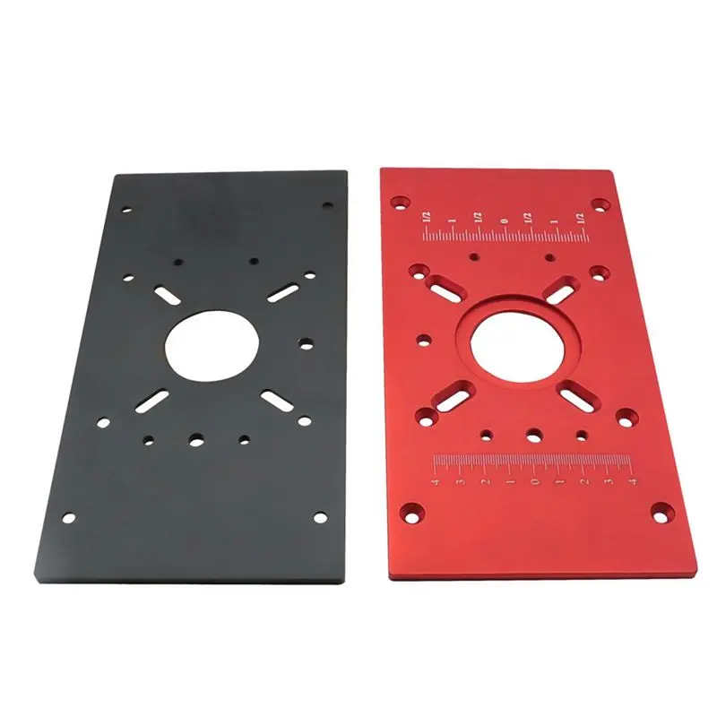 A008 Router Lift with Fixed Base-Router Insert Plate-Woodworking Universal Router Lift Base for 65mm Dia Router Motor-Red