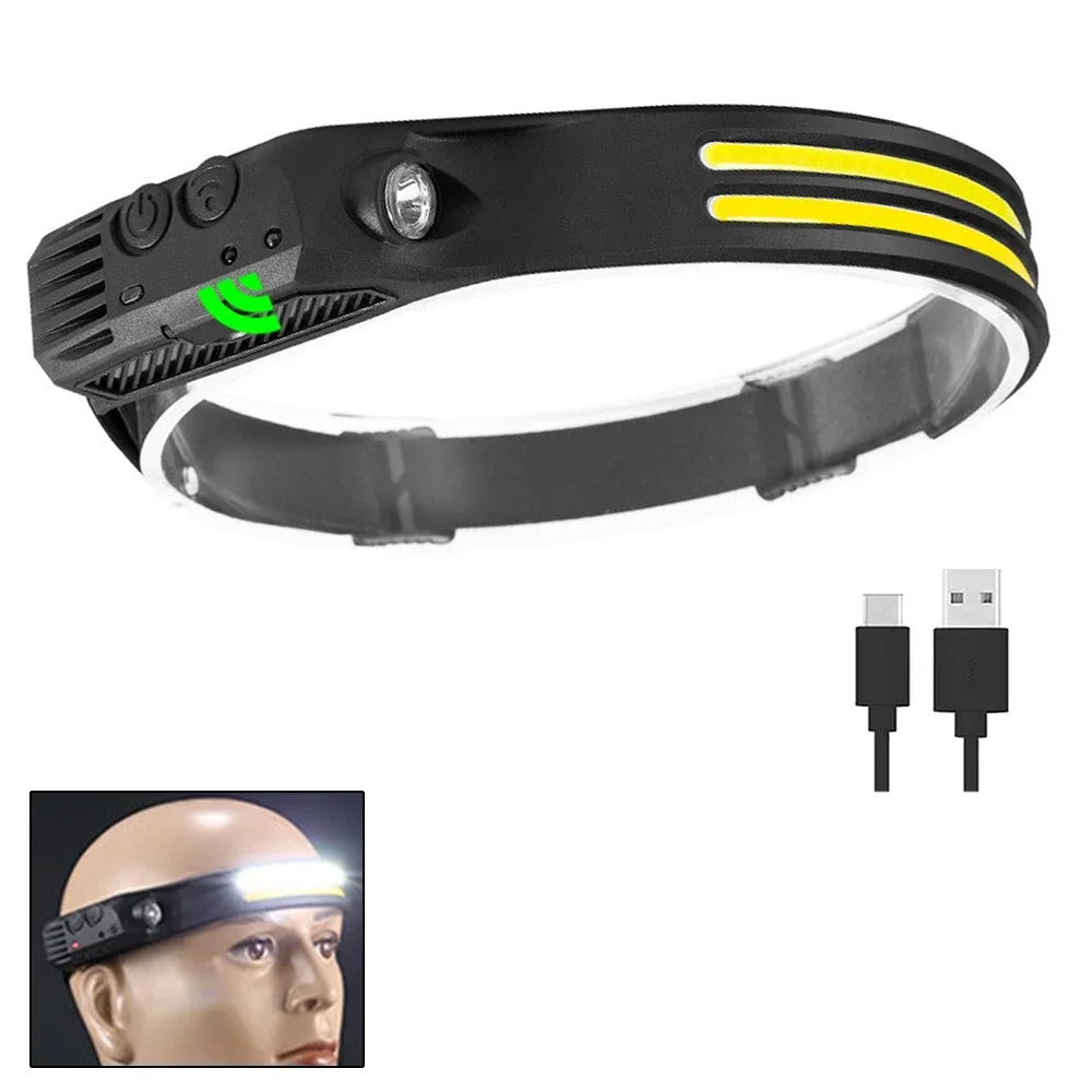 COB LED Induktion Scheinwerfer USB Aufladbare Lampe mit Eingebauter Batterie Outdoor Camping Angeln Licht Notfall Arbeits Laterne