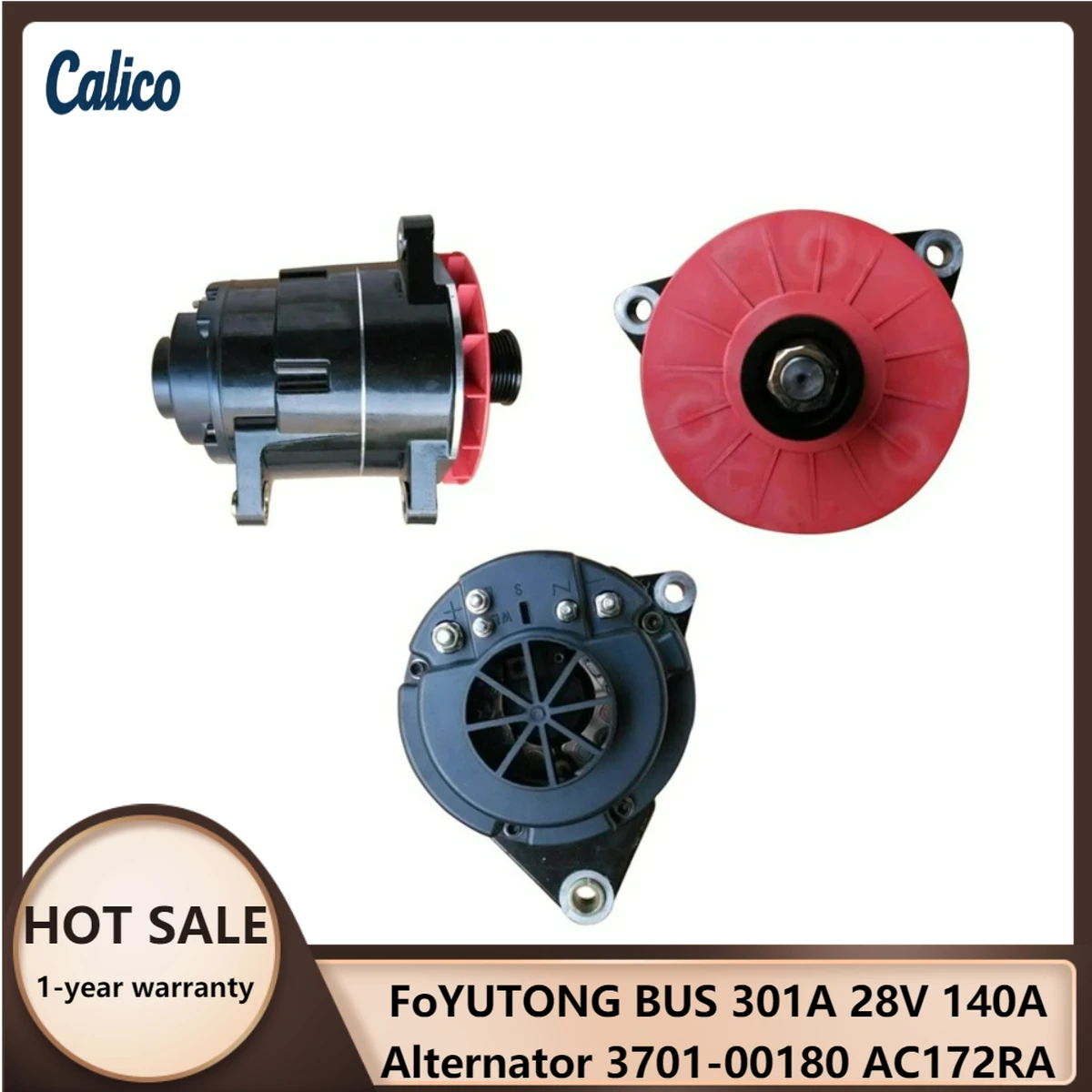 

Высококачественные детали, подходящие для генератора YUTONG BUS 301A 28V 140A, номер 3701-00180 AC172RA