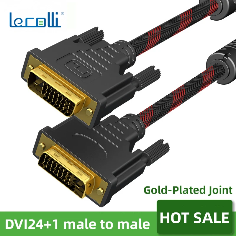 Dvi Cable 24+1 Computer Monitor Connecting Cable 1/1.5/2/3/5/10/15/20 Meters Video Hd Cable Dvi Male To Male Data Cable