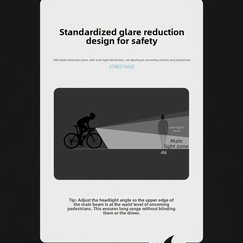 

Waterproof LED Bicycle Flashlight with Type-C Charging Wide-Angle 90 Degree Illumination for Mountain and Road Cycling Safety