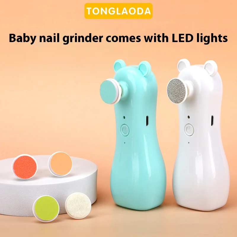 

Baby Nail Grinder: Rabbit & Bear Rechargeable Anti-Clamping Nail Clippers - Electric Nail Grinder Set Newborn Care