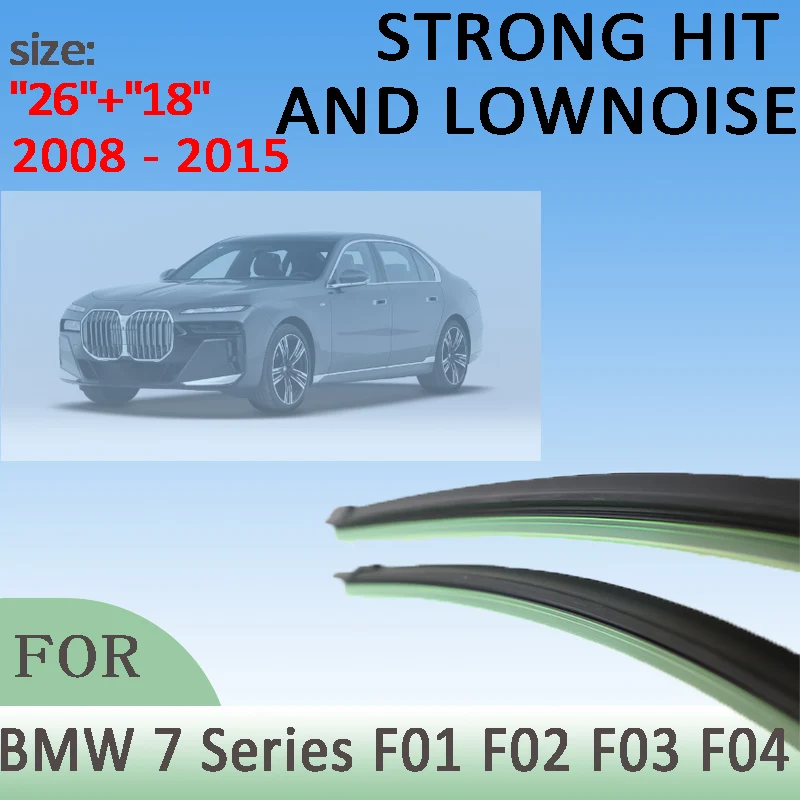 

Wiper Front Wiper Blades For BMW 7 Series F01 F02 F03 F04 2008-2015 2009 2010 2011 Windshield Windscreen Front Window 26"+18"