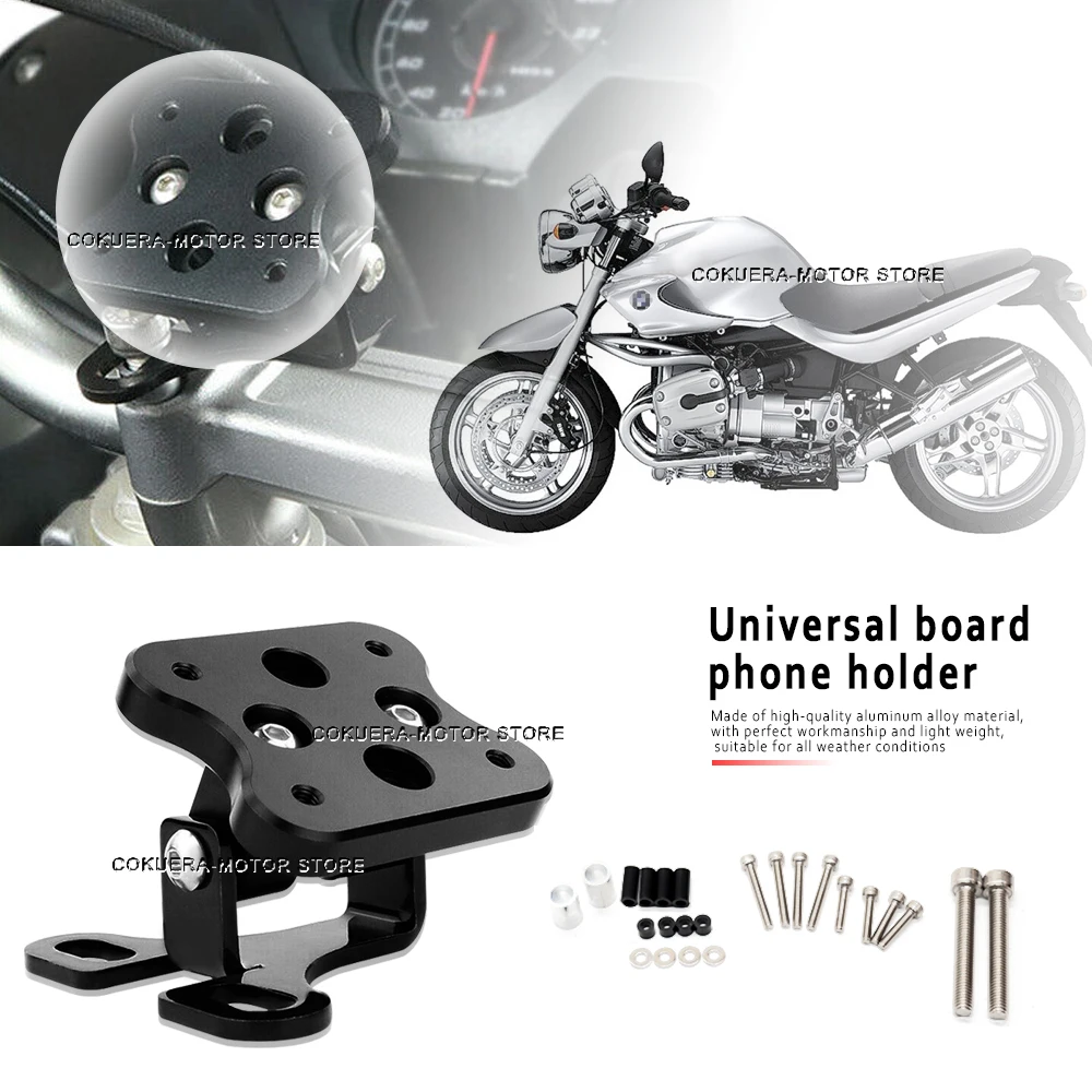 

Motorcycle Accessories Universal Handle Position GPS Navigation Bracket Universal Plate For BMW R1150R 2001-2006