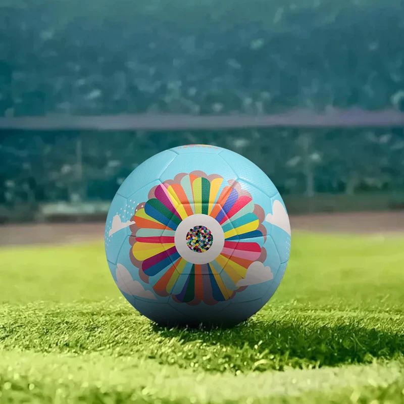 

Молодежный футбол Семь цветов Цветок No3 Футбол No 4 Футбол из искусственной кожи с горячим клеем Футбол для начальной и средней школы