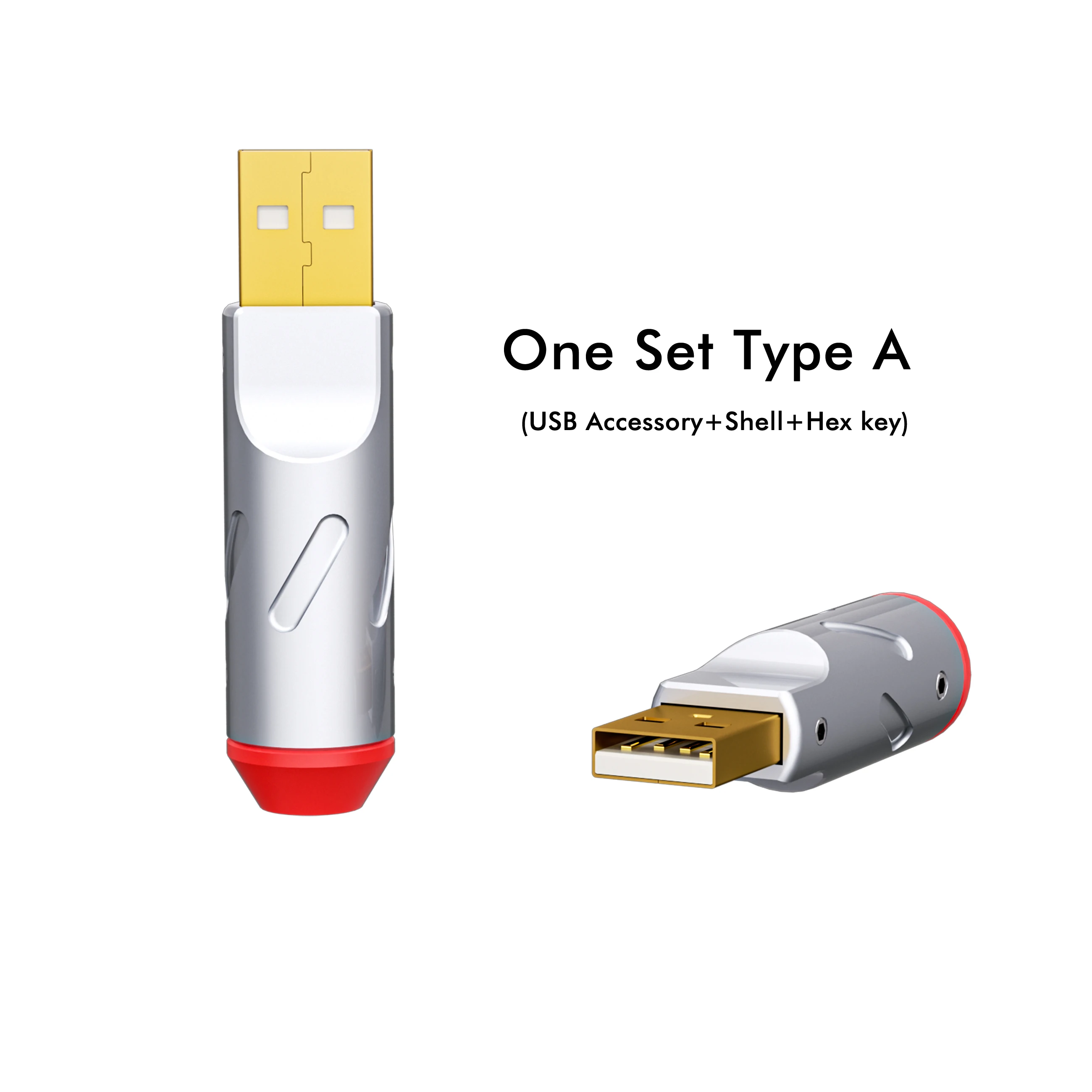 Monosaudio A51/B51 24K vergoldeter USB2.0-Stecker DIY USB A auf USB B-Anschluss Hi-Fi-USB-Kabel USB-Gehäuse – Detail 4