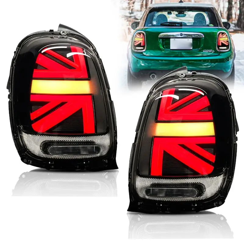 2PCS Car Tail Light For Mini Cooper F55 F56 F57 2014 2015 2016 2017 2018 2019 2020 Rear Reverse Brake Lamp Tailight