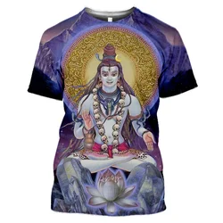 Summer Fashion India Shiva T Shirt uomo donna Trend Casual 3d stampato Indian deties Tees oversize o-collo manica corta top