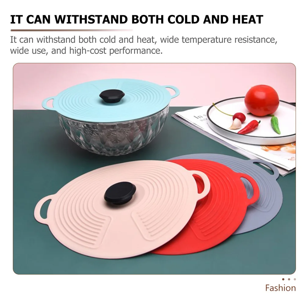 

Food Fresh Keeping Lid Silicone Sealing Cover for Bowls Microwave Oven Heat Resistant Cold Proof Insect Proof Kitchen Supply
