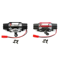 Dual Motor Metal Simulated Winch For 1/8 1/10 RC Crawler Car Axial SCX10 TRAXXAS TRX4 RC4WD D90 KM2 Upgrade Parts