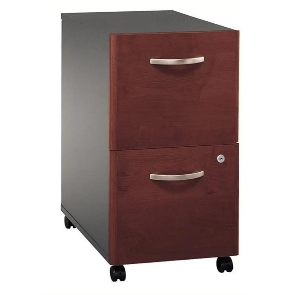 

2 Drawer Mobile File Cabinet Full-Extension Slides Letter/Legal/A4 Casters 15.71x20.20x27.79, Customized
