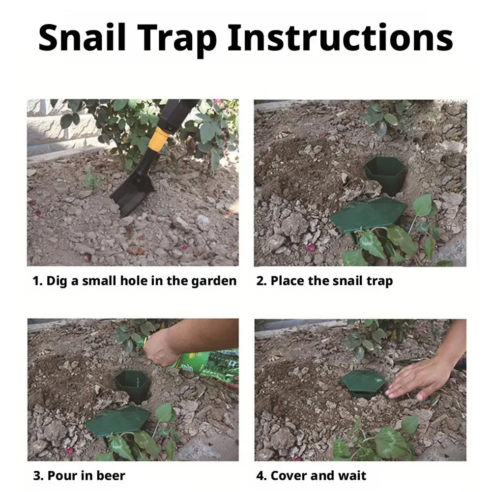 

Ловушка для улиток и садовых слизней, многоразовая приманка-станция, защита для сада и фермы, садовые инструменты, новинка 2026