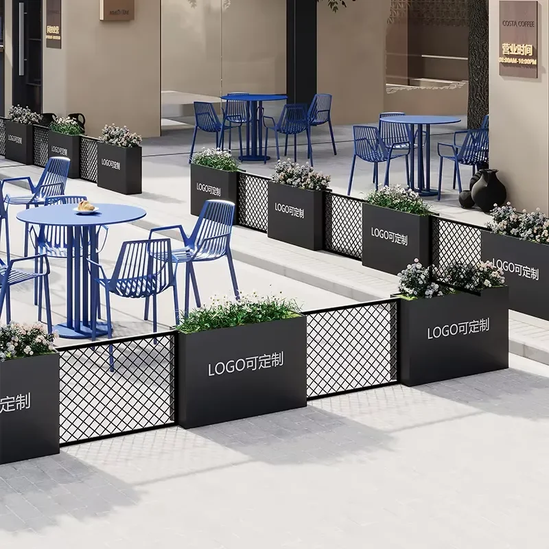 Outdoor Stainless Steel Rectangular Flower Box - Custom Landscape Planters, Various Styles to Meet All Needs