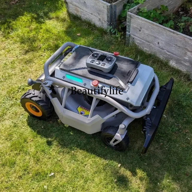 Asmt Customized Remote-Control Robotic Lawn Mower with Sensor Slope Control S1 2WD 21'' Battery Suitable for Farm Lawns
