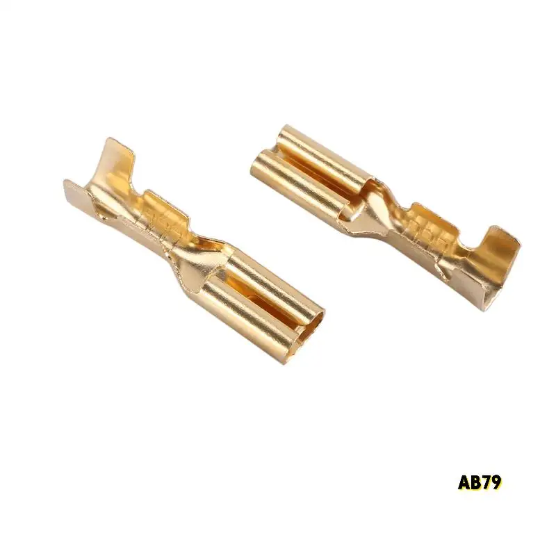 1000 Uds hembra macho terminales de engarzado de pala manga conector de envoltura de cable para 22-16 Awg 2,8 Mm