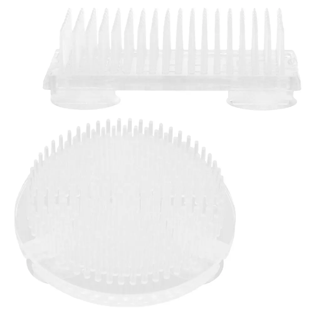 

2Pcs Clear Round Plastic Floral Arrangement Floral Arrangement Holder Supplies Pin Holders Flower Pin Frog Holder Gifts