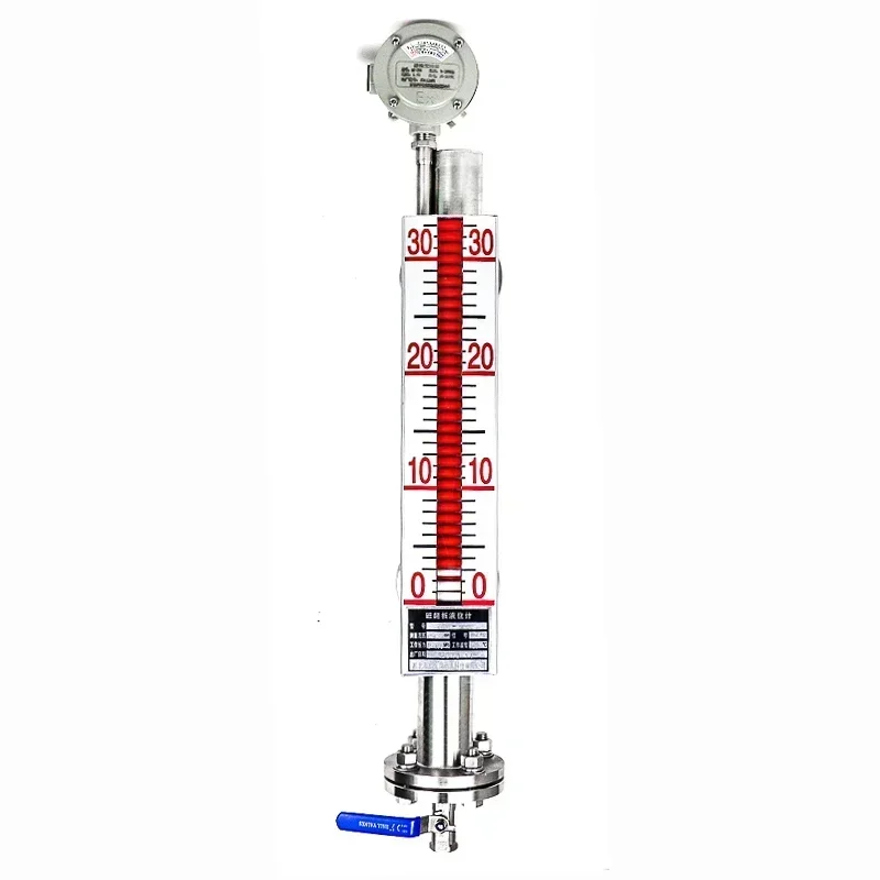 Float Ball Level Sensor Magnetic Level Indicator -20~350 Deg. C of Oil Tank Level Gauge 0.5m- 3 Meters HDL-500 CN;ANH