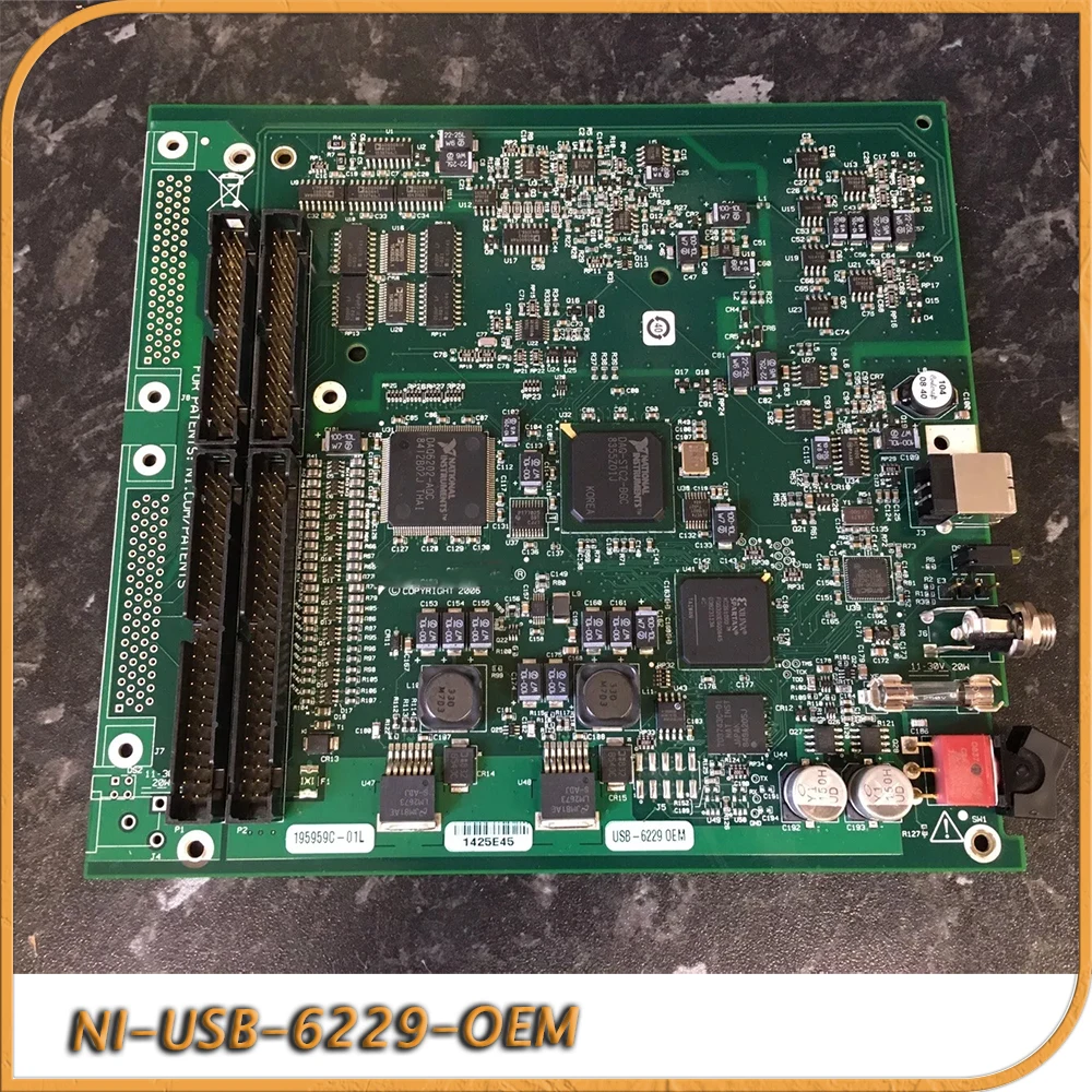 

NI-USB-6229-OEM USB-6229 Data Acquisition Multifunction IO Device 16-bit 32AI 195959-01